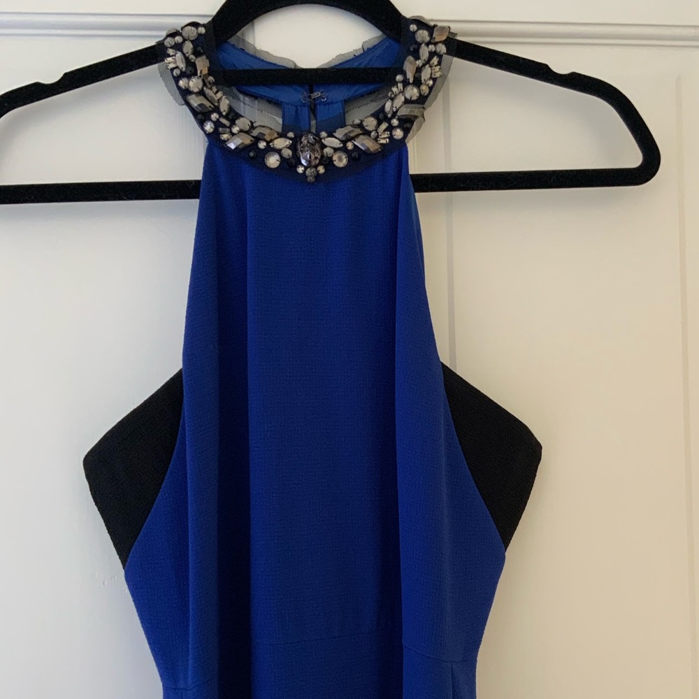 BCBG MaxAzria Blue Evening Gown